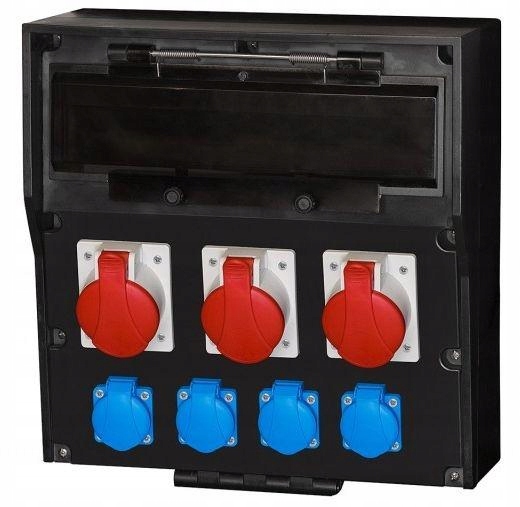 Gumový rozvaděč Lido 18S 2x16A/5P 32A/5P 4x250V