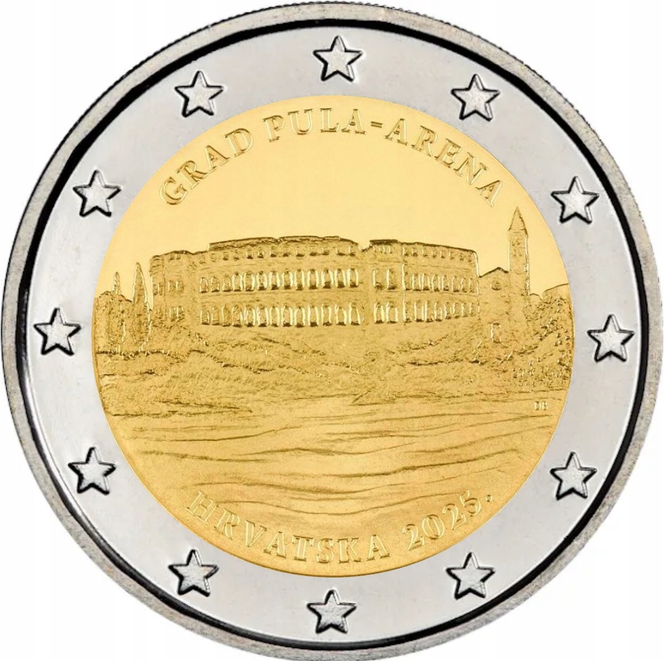 Chorwacja 2 euro 2025 - Miasto Pula - Arena