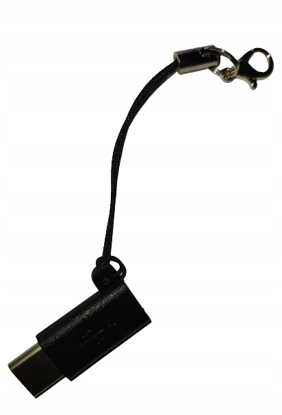 

Przejściówka micro usb typ b na usb typ c czarna