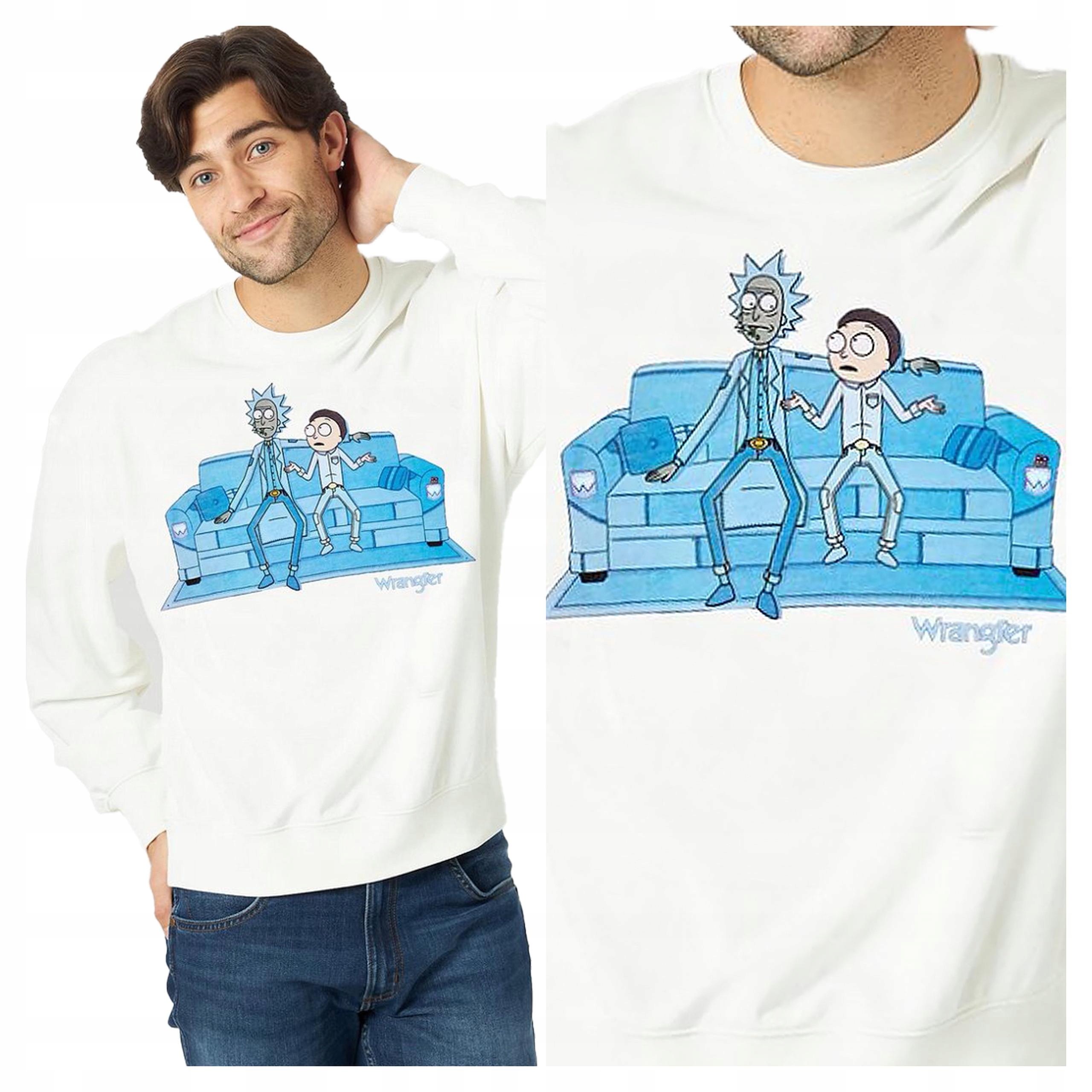 Wrangler Rick&morty Pánská Mikina S Potiskem Loga XL