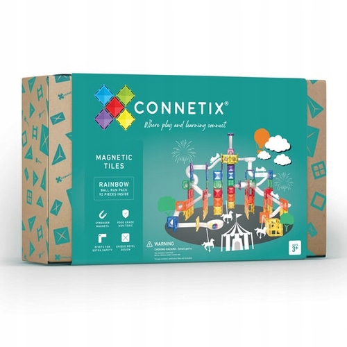 Connetix-Klocki magnetyczne Ball Run Pack - 92 el.