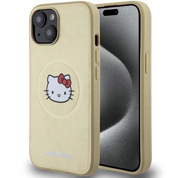 Zadní Kryt Hello Kitty pro Apple iPhone 14 Gold zlatý