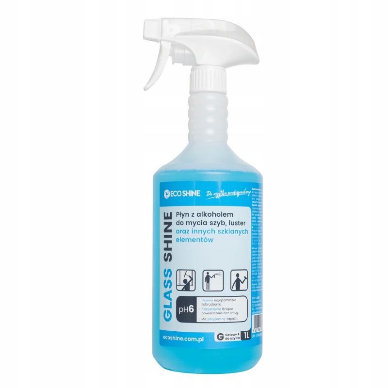 ECO SHINE GLASS SHINE PROFECJONALNY PŁYN DO SZYB I LUSTER 1L
