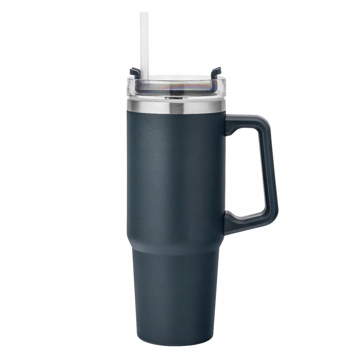 Kubek termiczny ze słomką stal nierdzewna do samochodu Altom 880ml Granato