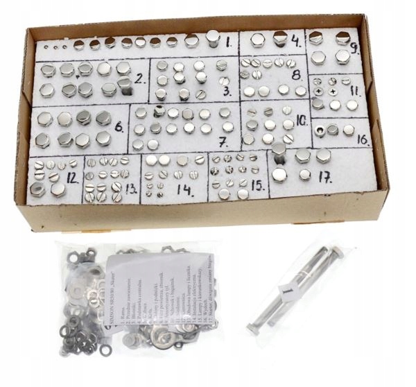 Śruby nierdzewne nadwozia polerowane Simson SR50