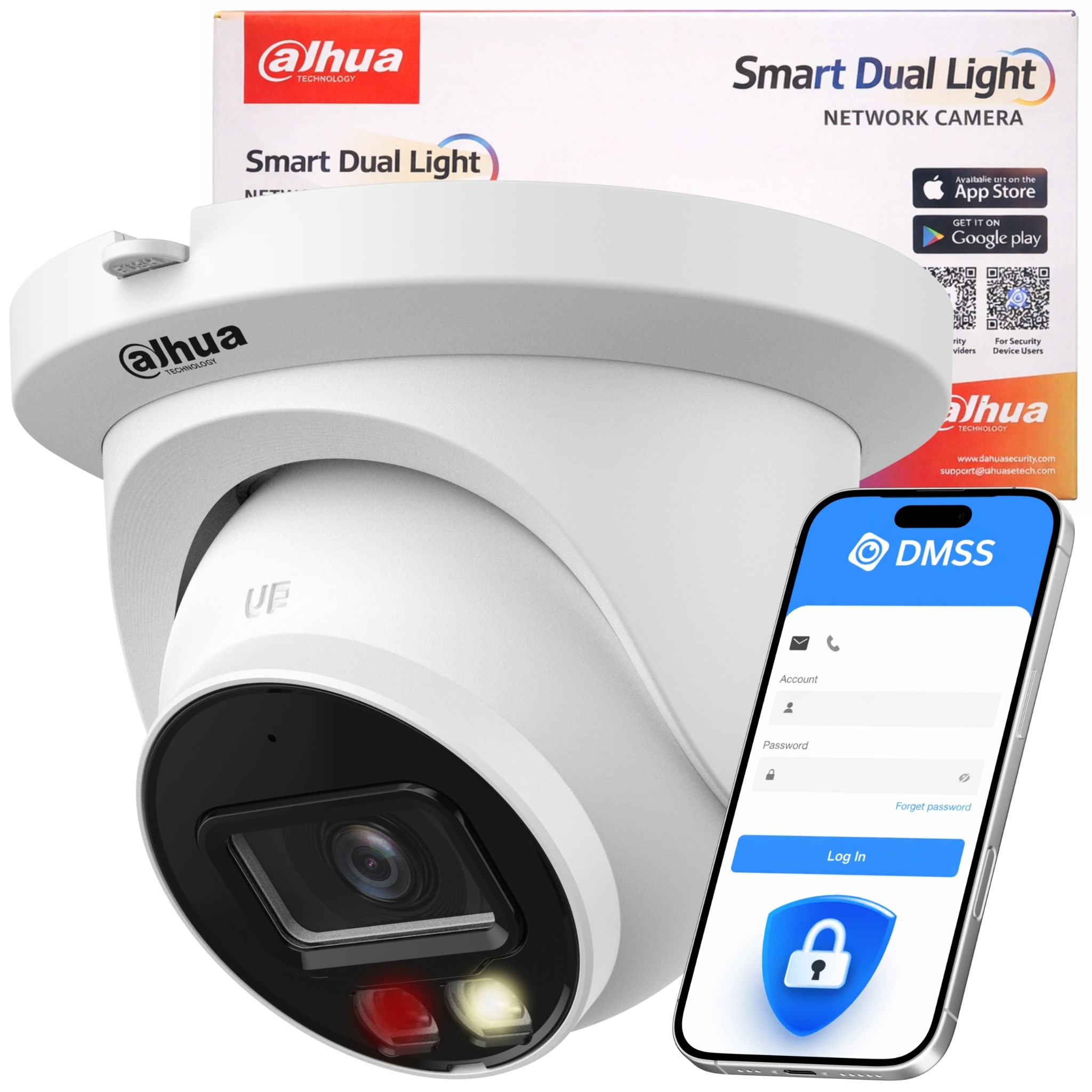 Ip kamera Dahua IPC-HDW2849TM-S-IL-0280B 8Mpx 4K Wizsense Smart Dual Light
