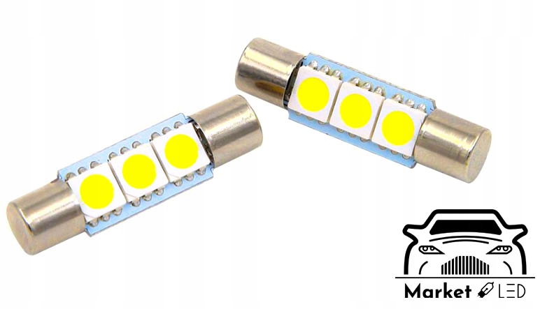 C3W LED Żarówka LED 3x SMD-5050 31mm Numer katalogowy części 25