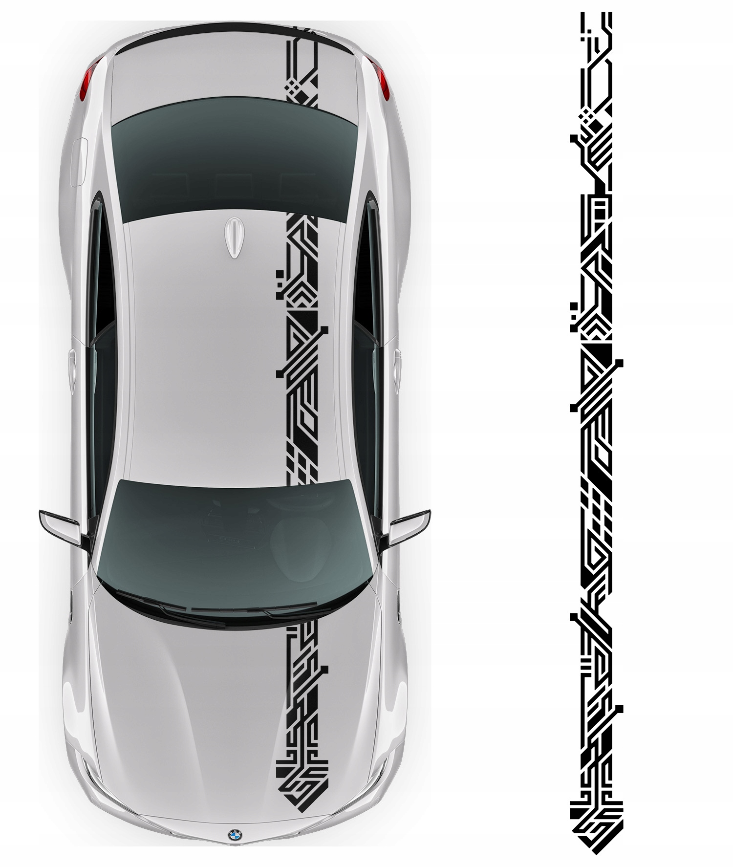 1x Samolepka na auto Pas Vzory maska 26x420 cm