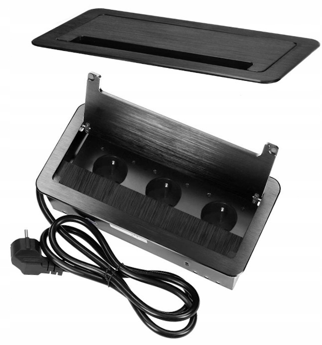 Elektrická Zásuvka na pracovní desku Orno černá