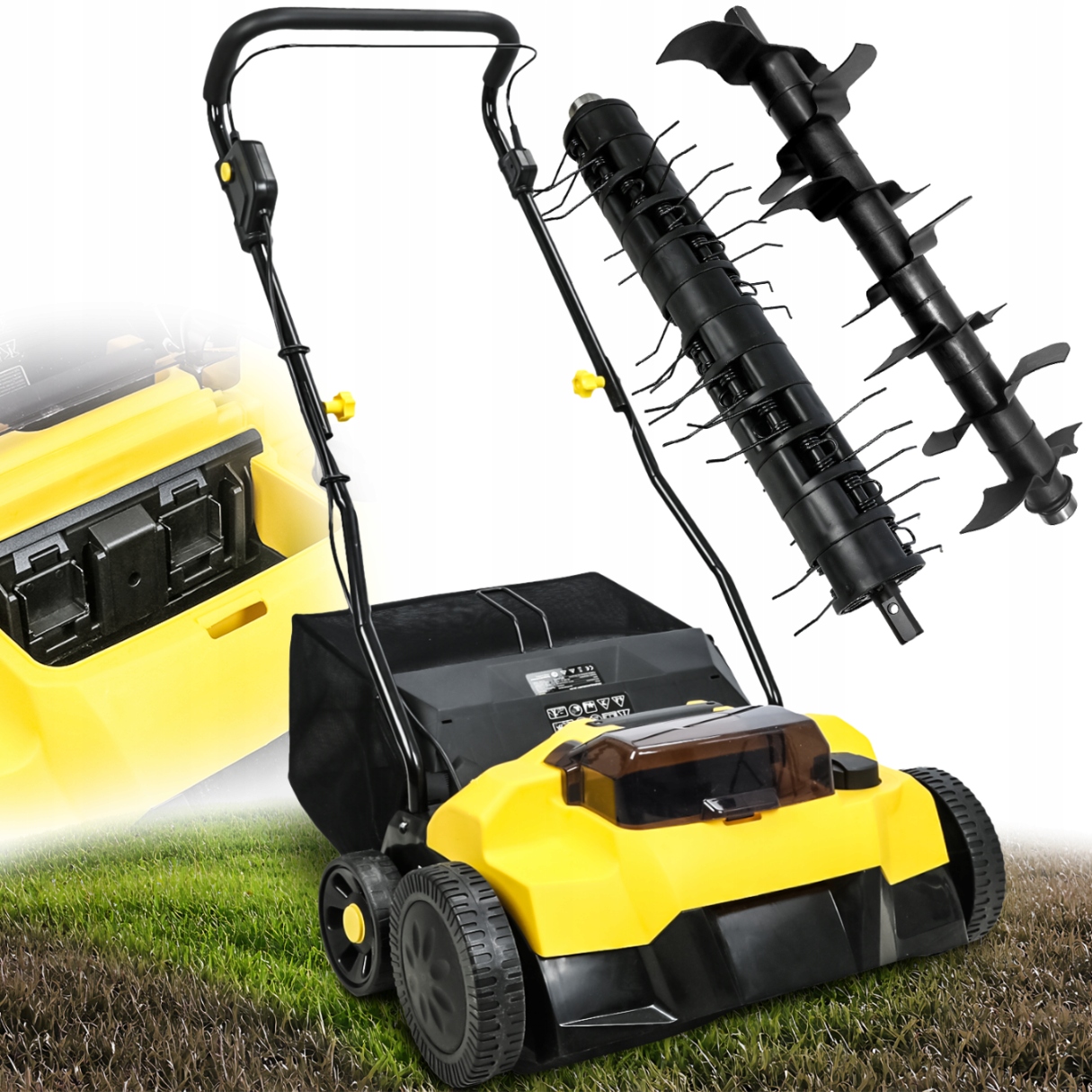 Akumulátorový Vertikutátor 40 V Elektrický, Silný, Bezkartáčový, 40 L