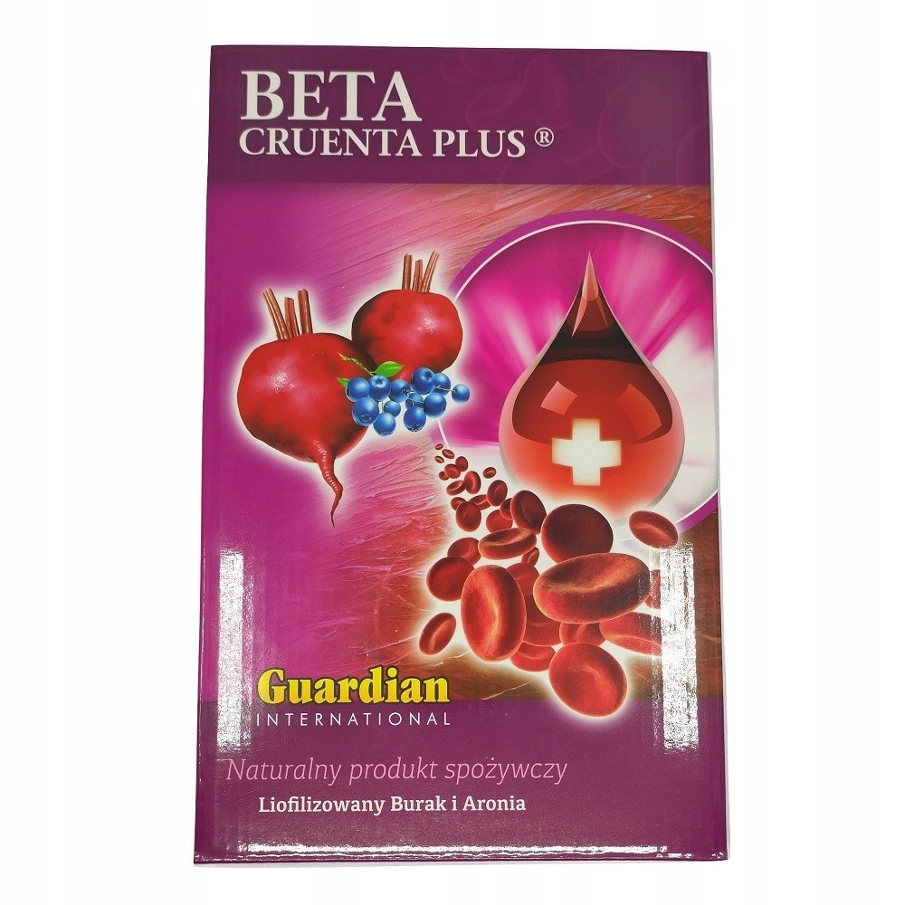 

Beta Cruenta Liofilizowany Burak Aronia Anemia 500
