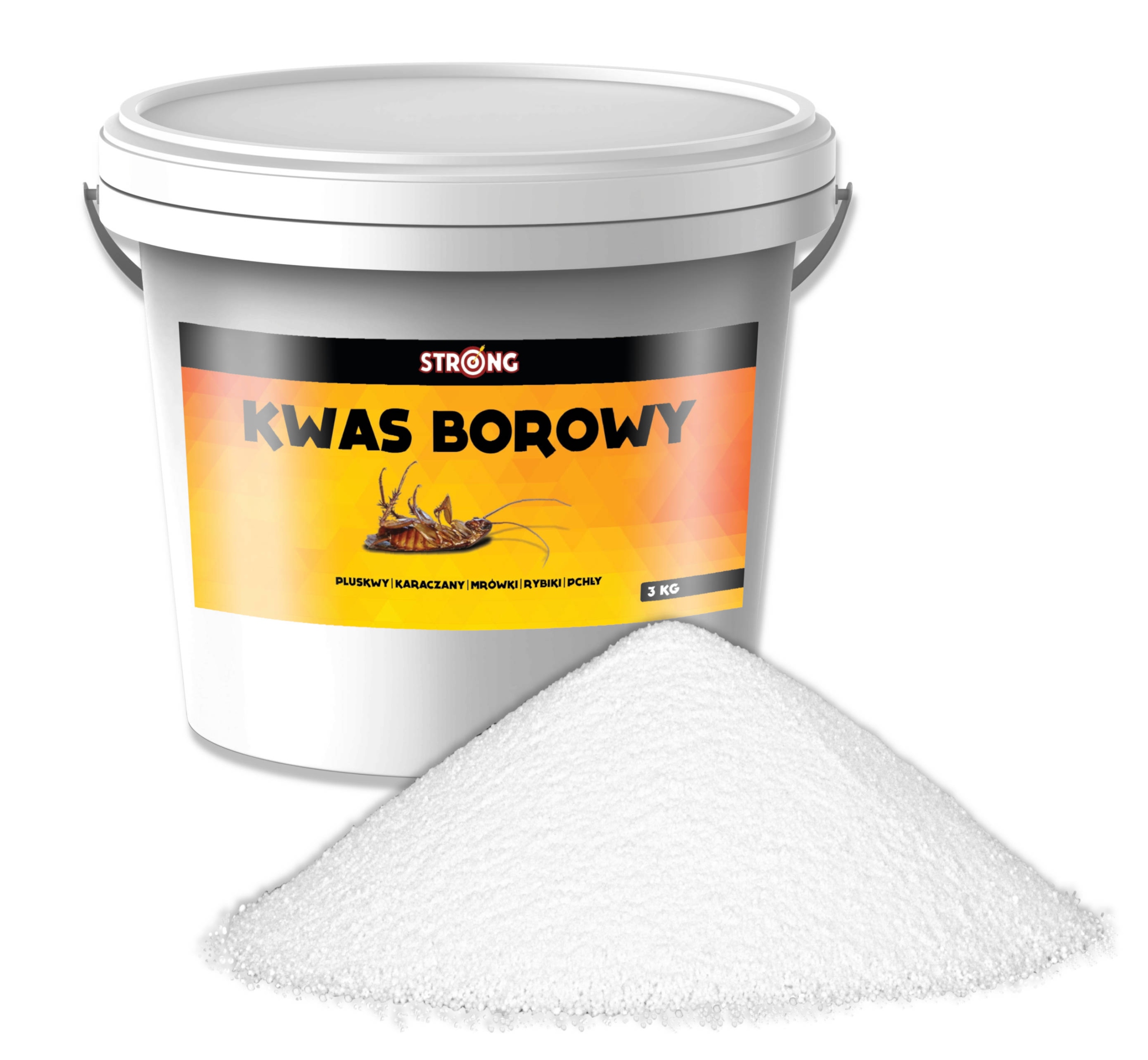 

Kwas Borowy na Pluskwy, Prusaki, Rybiki, Pchły 3kg