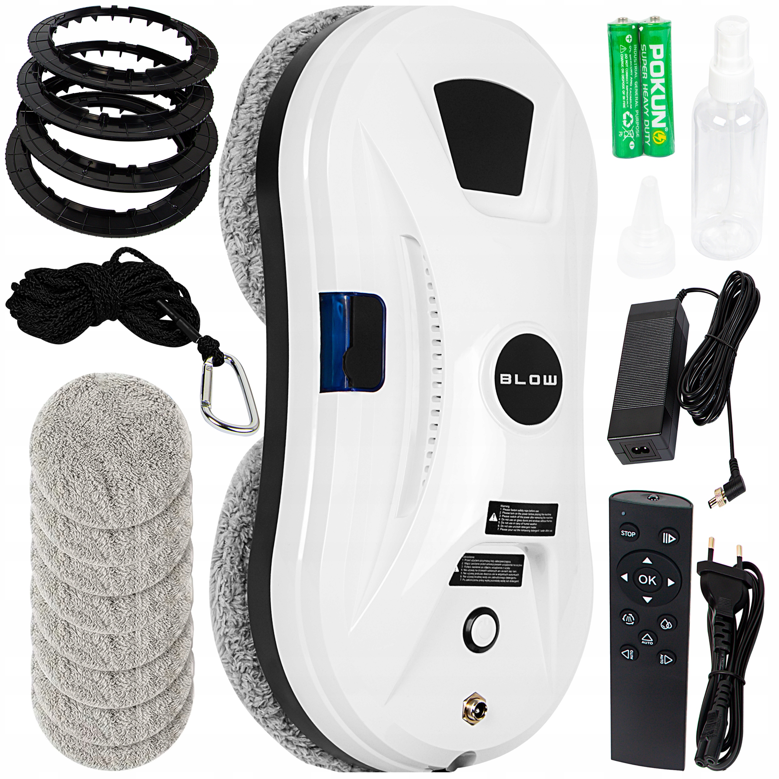 Robot Do Mycia Szyb Okien Luster Myjka Automatyczna Inteligentna Zestaw