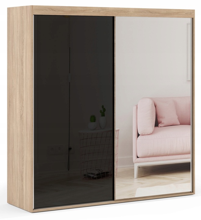 Szafa Przesuwna Lacobel MANILA R 100x205 NA WYMIAR