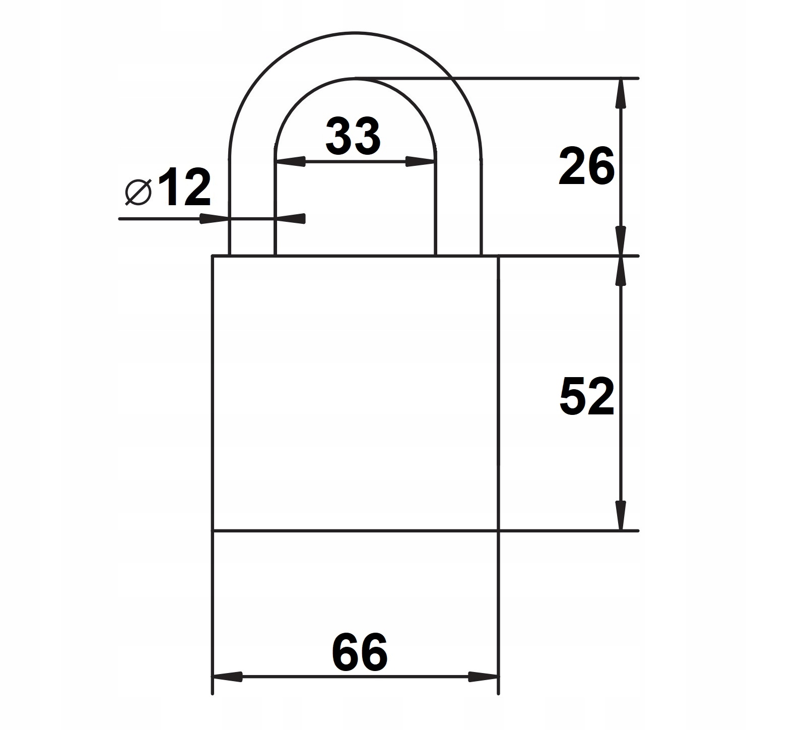 kłódka Lob KW01 + 3 klucze Marka LOB