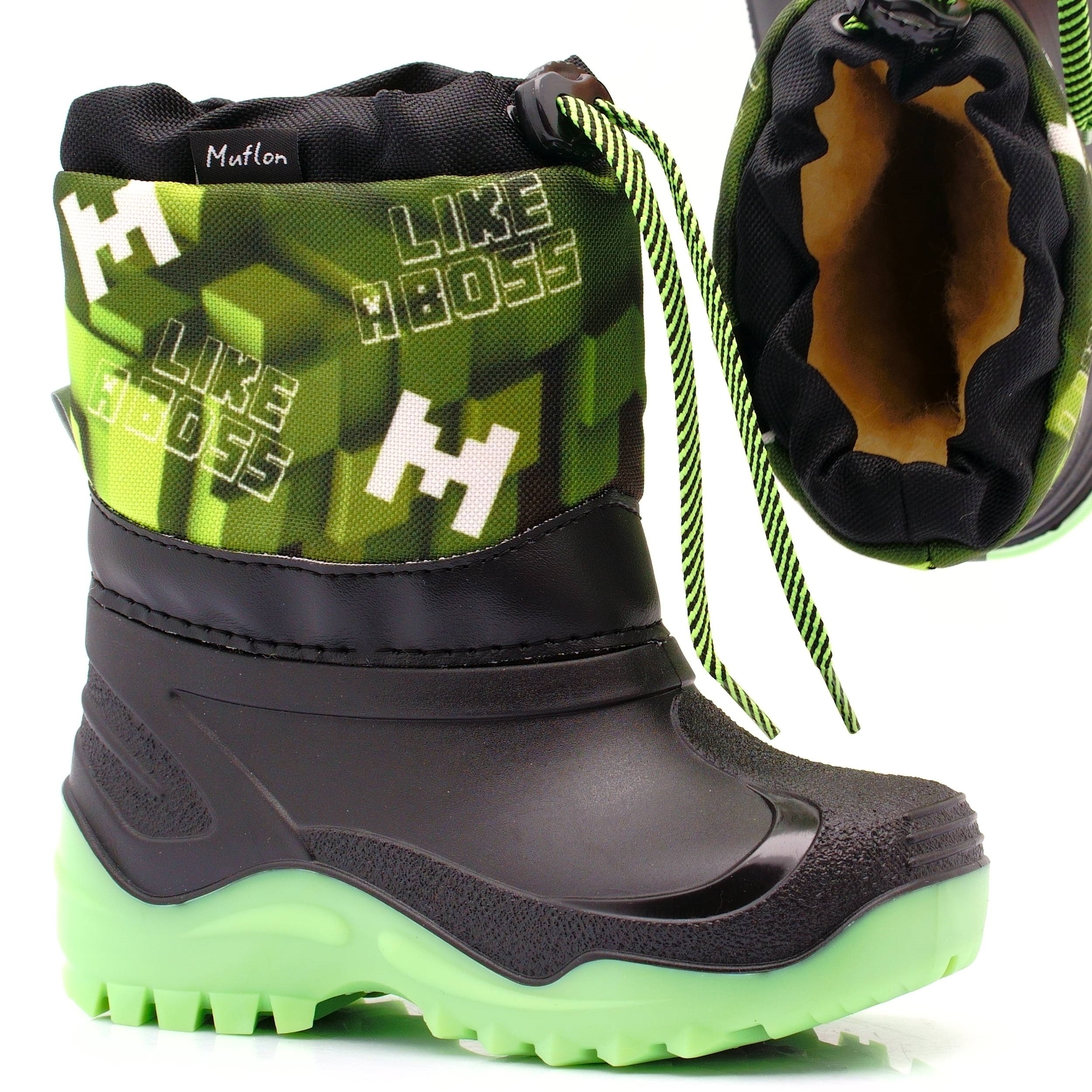 Renbut Muflon ŚNIEGOWCE BUTY DZIECIĘCE WEŁNA 21/22