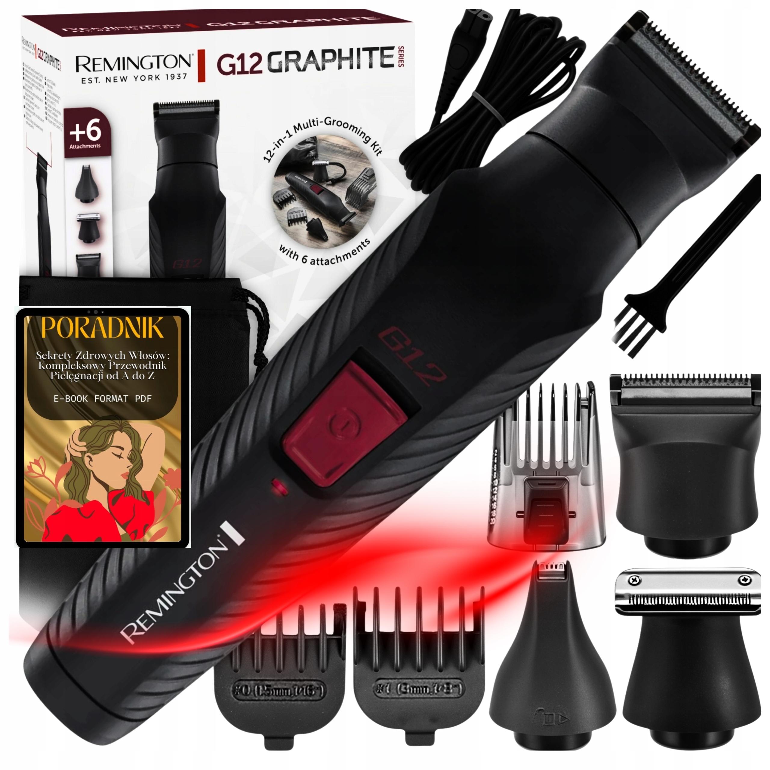 Maszynka Remington Do Strzyżenia Włosów 12w1 Trymer Do Brwi Nosa