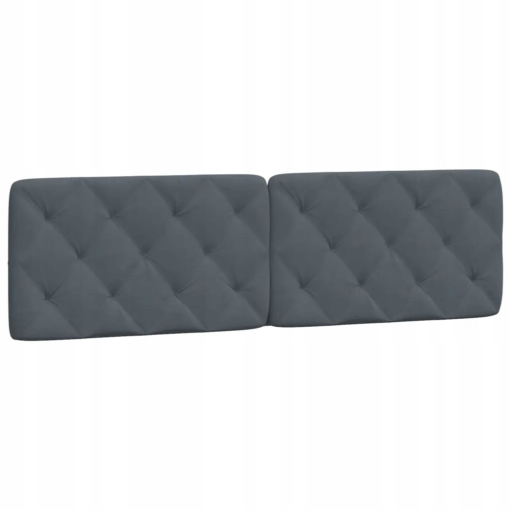 Polštář na čelo sametový, 185 x 6 x 48 cm, tmavě šedý