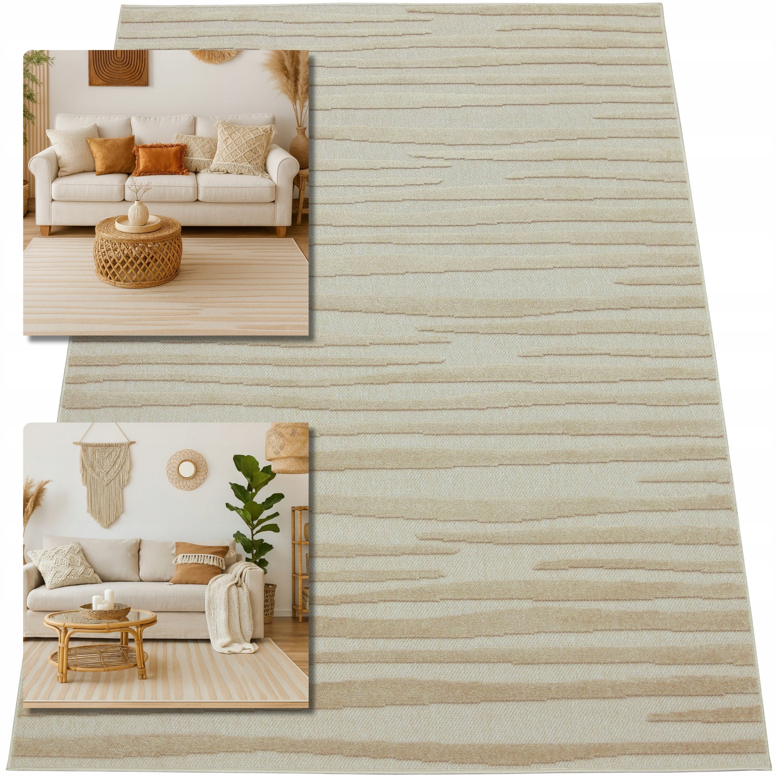 Koberec 160x230 Meduza Moderní Béžový Koberec Do Obývacího Pokoje Koberec Glamour