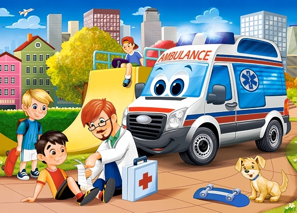 

Puzzle Samochód Ambulans Karetka 5+ 60 El Castor