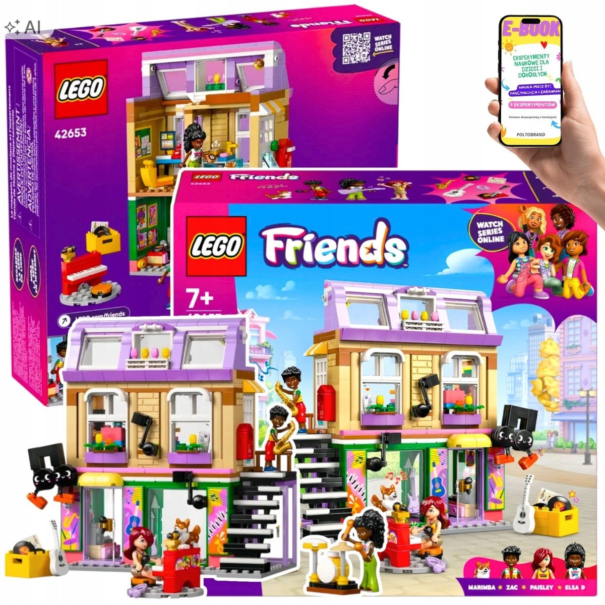 Lego Zestaw Friends Sklep Muzyczny Dla Dziewczynki Ebook
