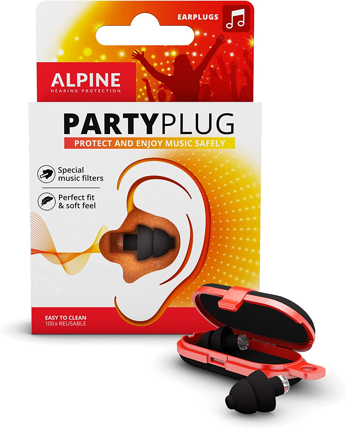 

Zatyczki do uszu Alpine PartyPlug Czarne Koncert