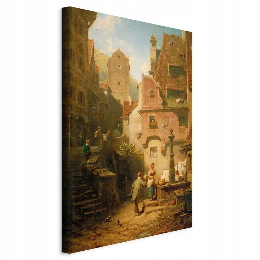 Carl Spitzweg Pár Květiny Akustický Obraz Odhlučňující Ložnice 40x60