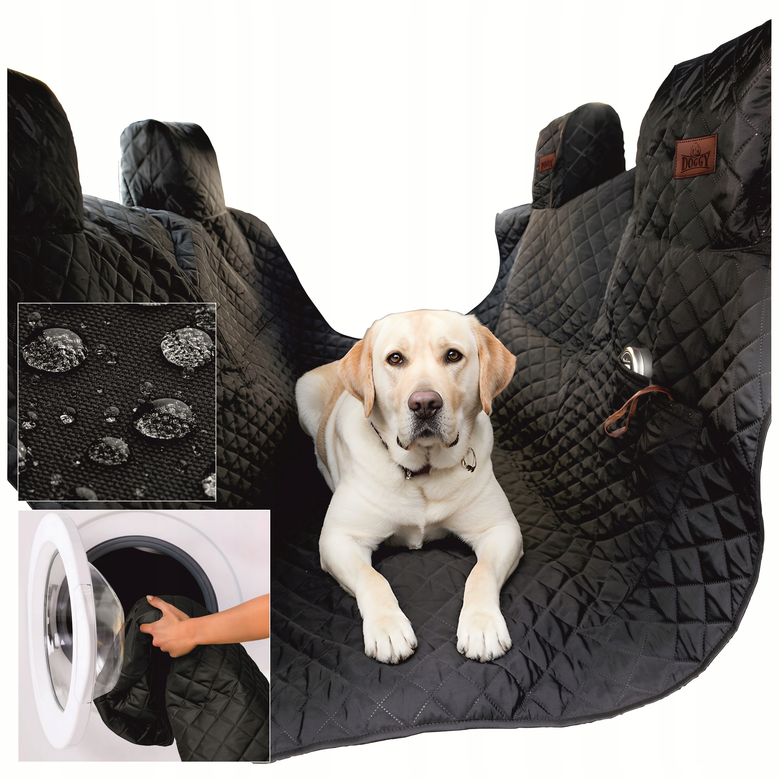 Potah na sedadlo do auta pro psa 160 cm verze se suchým zipem