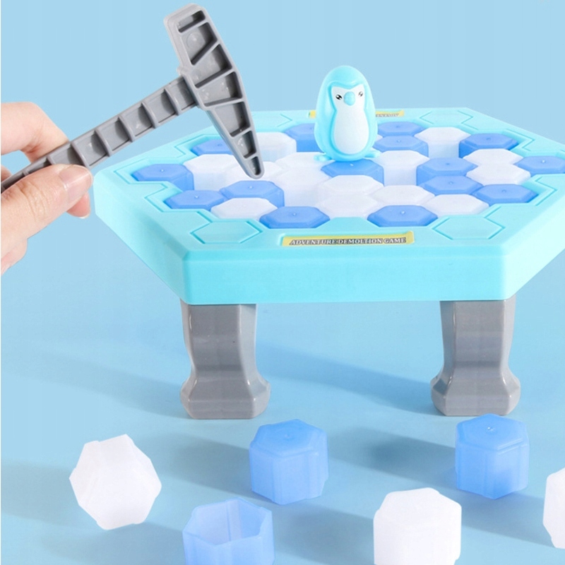 PLANSZÓWKA GRA DLA DZIECI PINGWIN NA LODZIE Minimalna liczba graczy 2