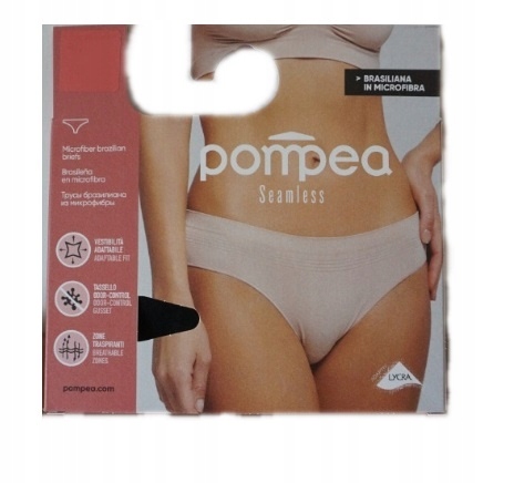 Brazyliany Pompea Seamless L/XL beżowy