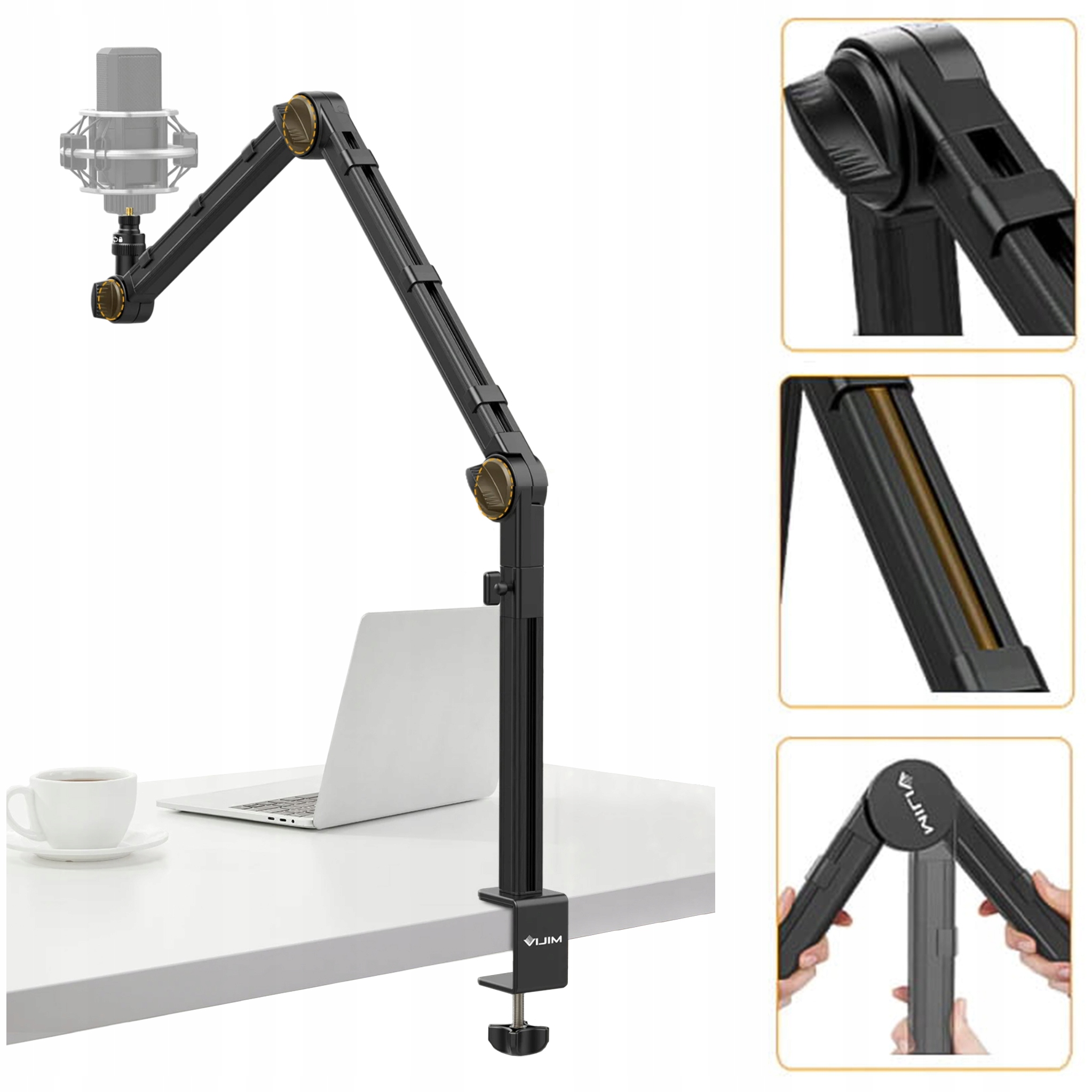 Stolní Držák pro mikrofon kamery lampy Ulanzi LS25 studio streaming