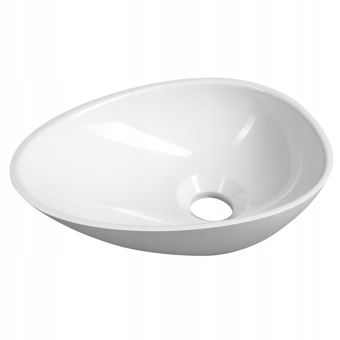 Sapho Kea kompozitná umývadlová doska 32x22 cm, biela KE320