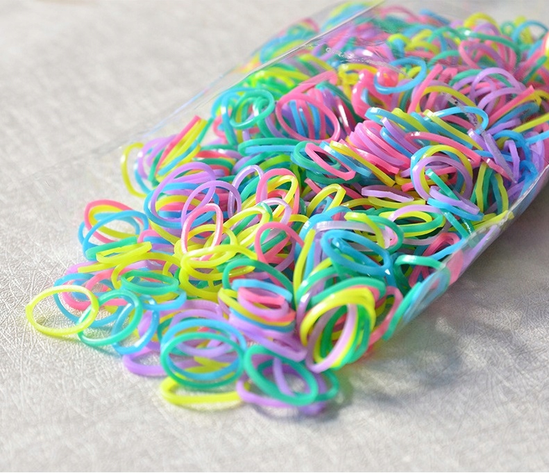 

Zestaw gumek gumki do warkoczyków włosów kolorowe