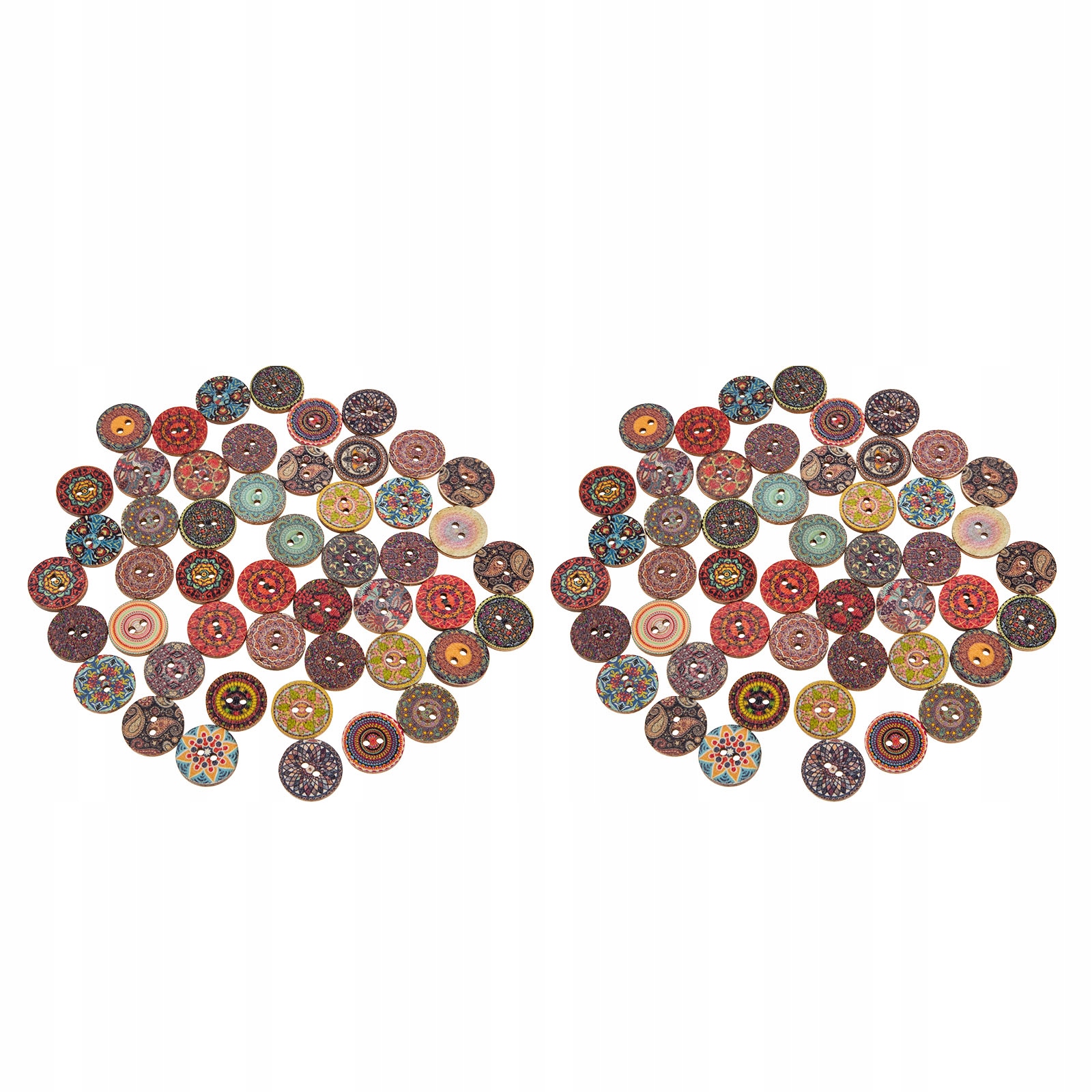 Guziki do szycia Home Decor Drewniane 200 szt