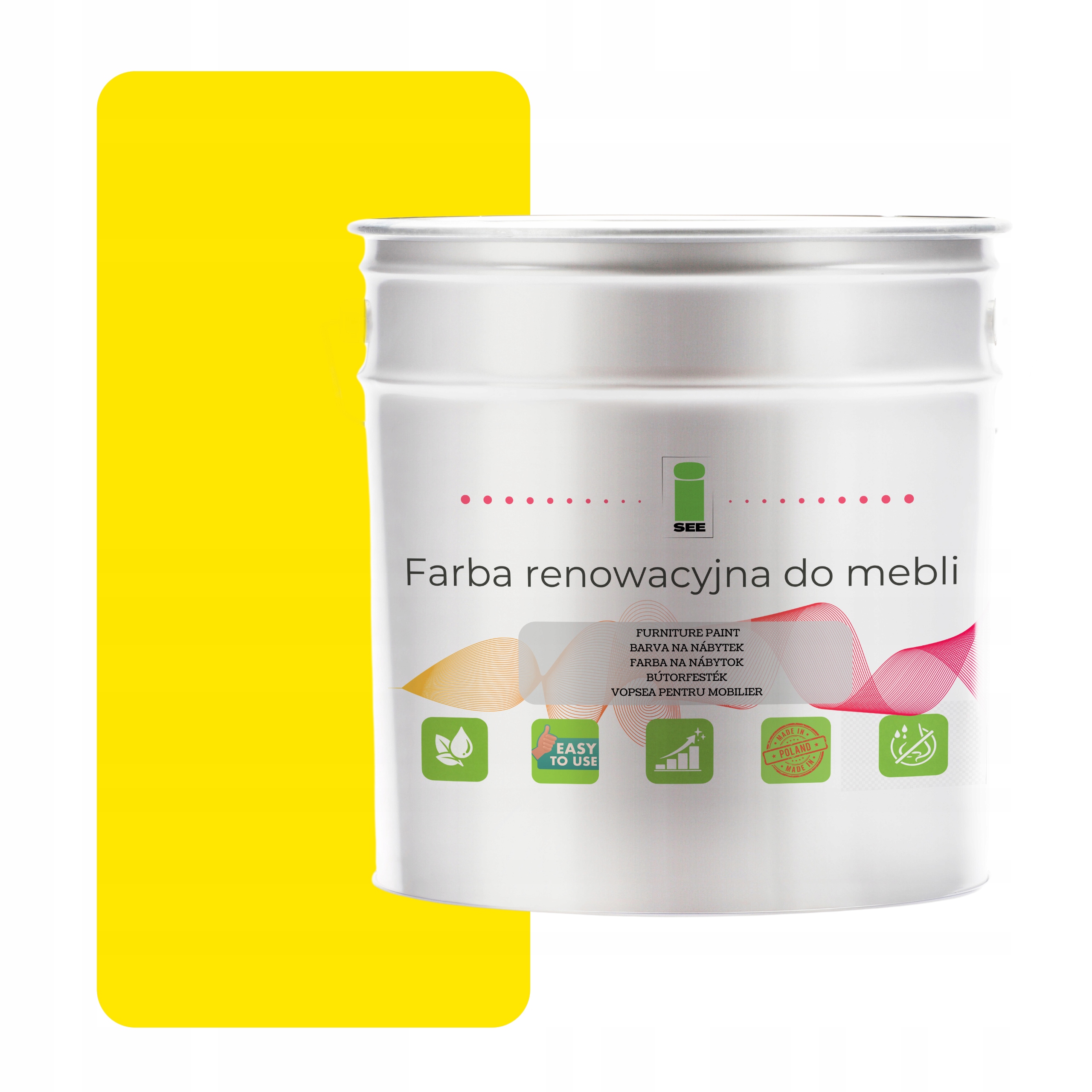 Farba na kuchynský nábytok Ral 1012 žltá saténová 2,5 L na čelá, drevo 2v1