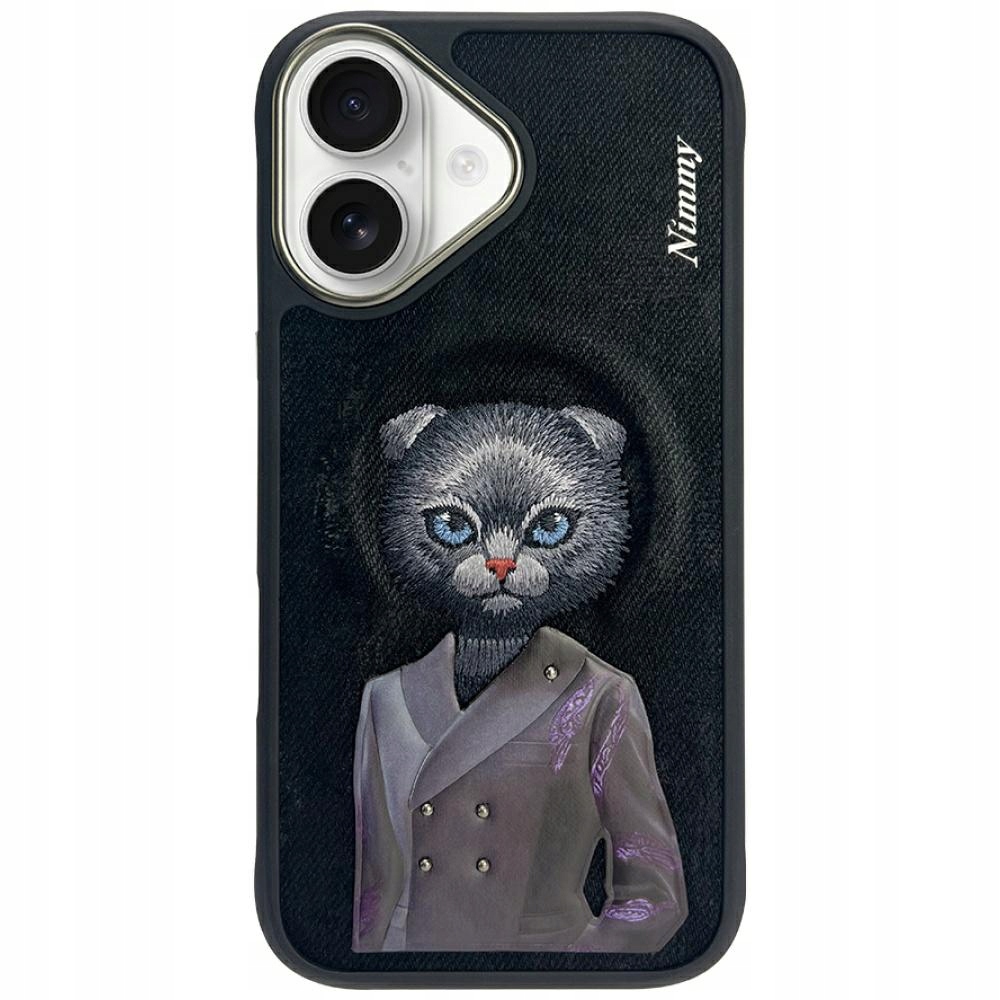 Etui Nimmy Magnetic fashion cute pet MagSafe na iPhone 16 czarne Nimmy