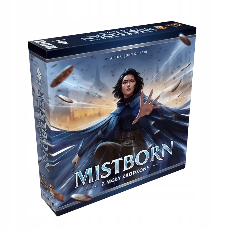 Mistborn Z Mgły Zrodzony gra planszowa Brandon Sanderson piękna klimatyczna