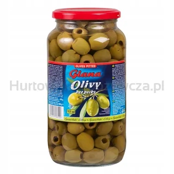 Španělské Figaro zelené olivy bez pecek ve slaném nálevu 935 ml