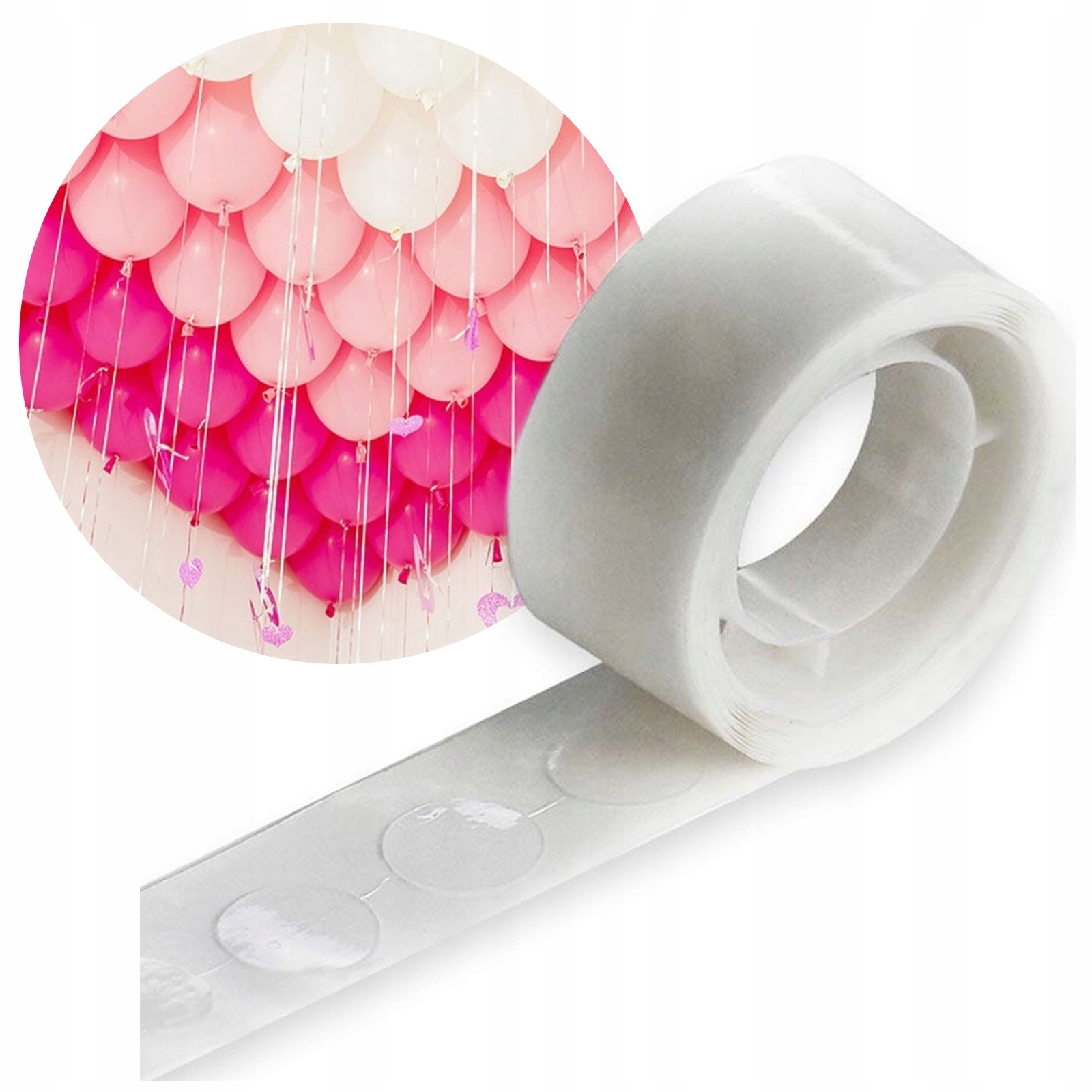 

Taśma Dwustronne Kropki klejące Klej Do Balonów