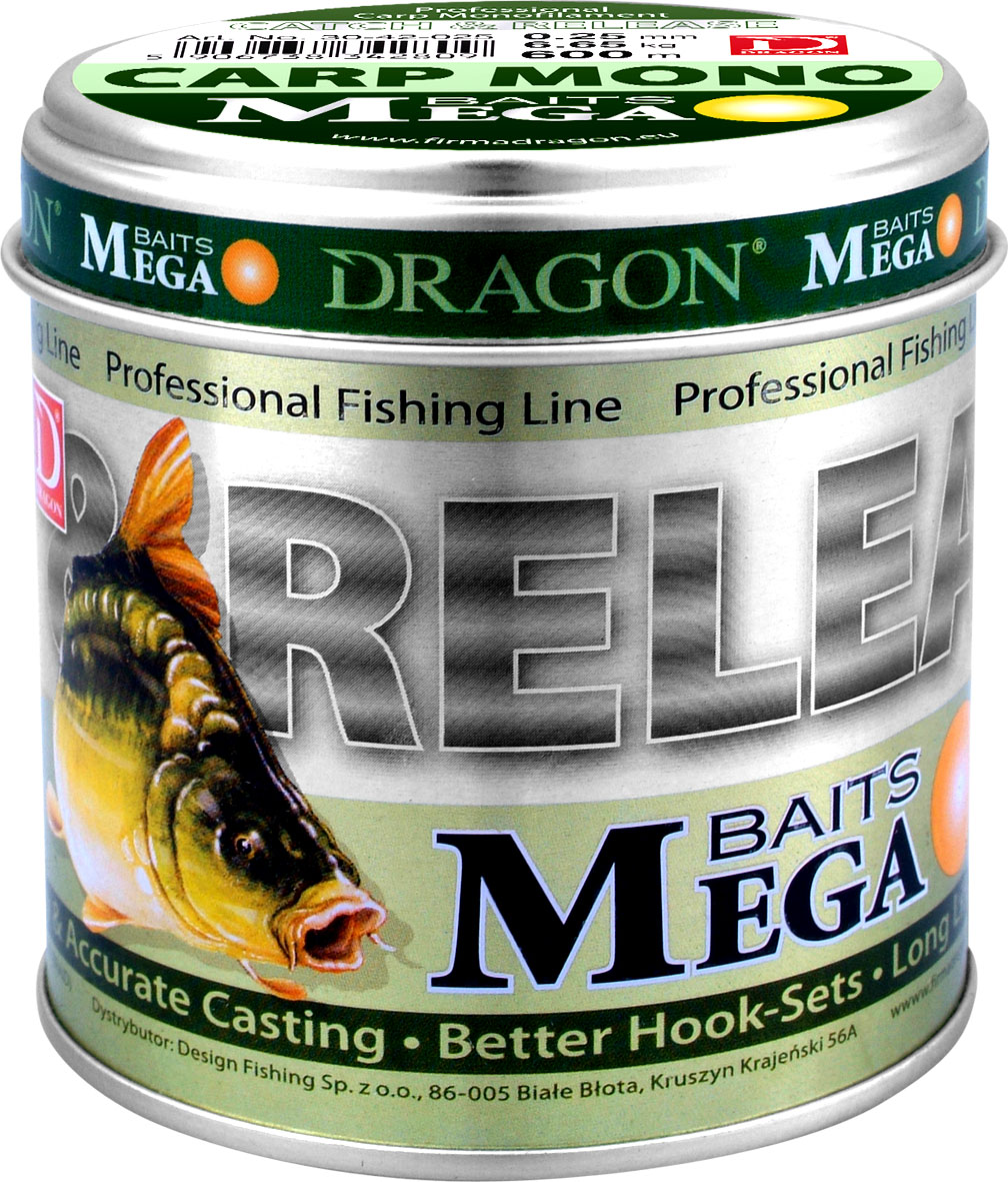 

Żyłka Dragon Mega Baits Carp Mono 600m 0,35mm