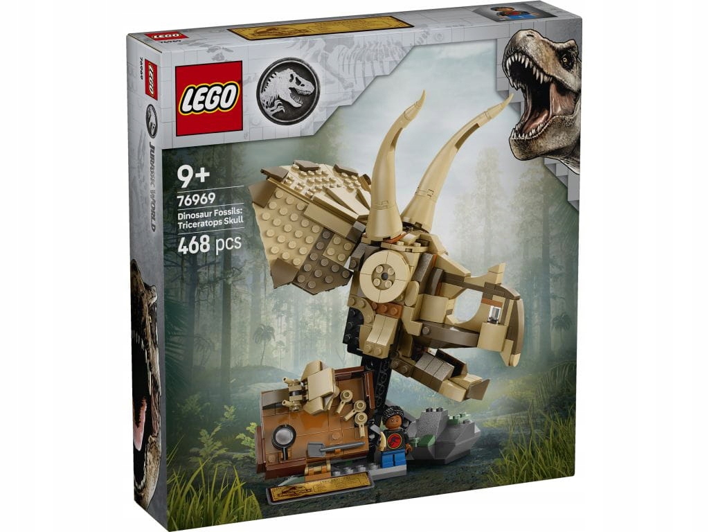 Lego 76969 Jurský svět Kostry dinosaurů: lebka triceratopsa
