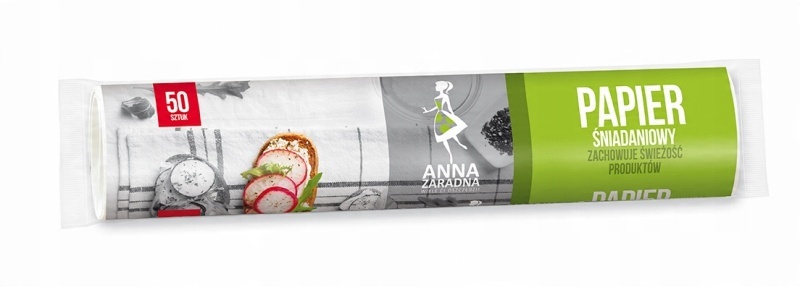 

Papier śniadaniowy Anna Zaradna 50szt rolka biały