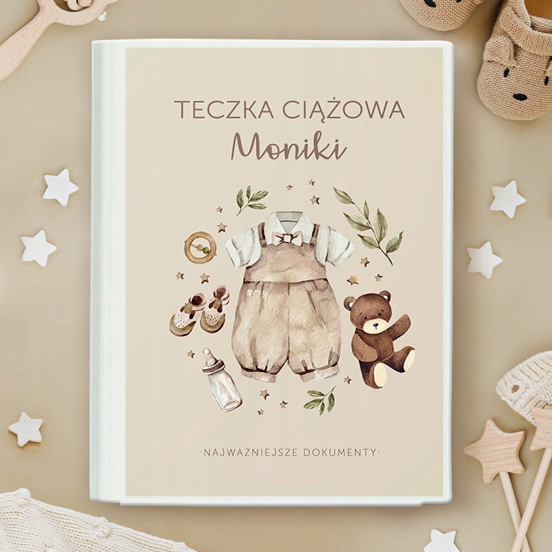 TECZKA ciążowa na dokumenty i wyniki badań BOHO Marka Oms