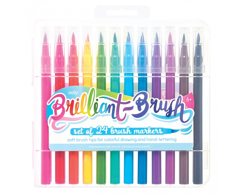 

Flamastry Pędzelkowe Brilliant Brush zestaw 24 szt