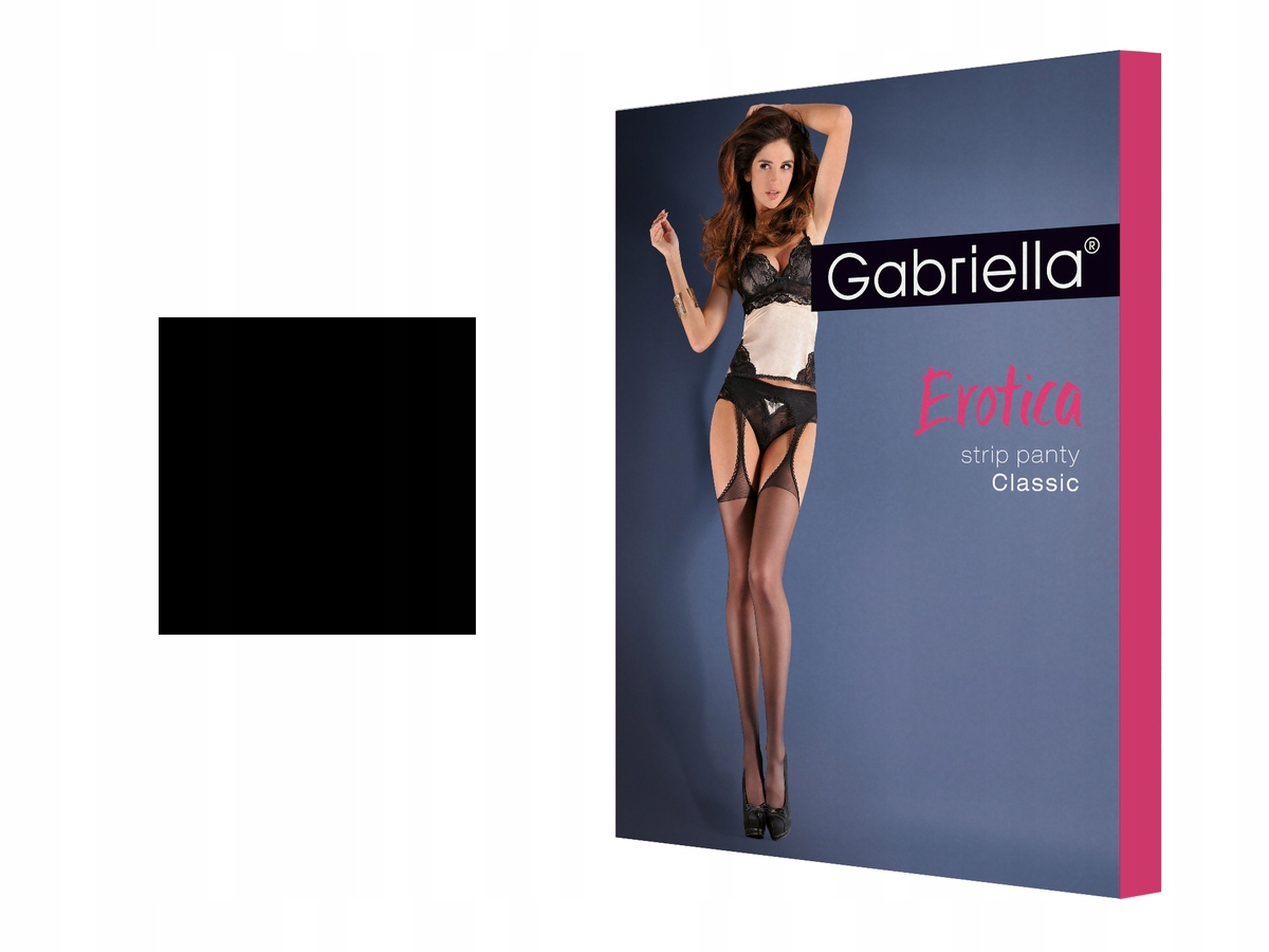 

Rajstopy Gabriella Strip Panty Classic Nero 3/4