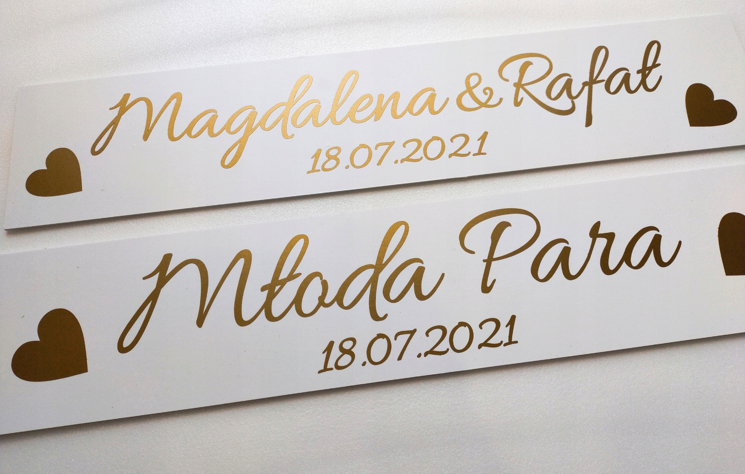 Ślubne tablice dekoracja do samochodu Rodzaj tablice