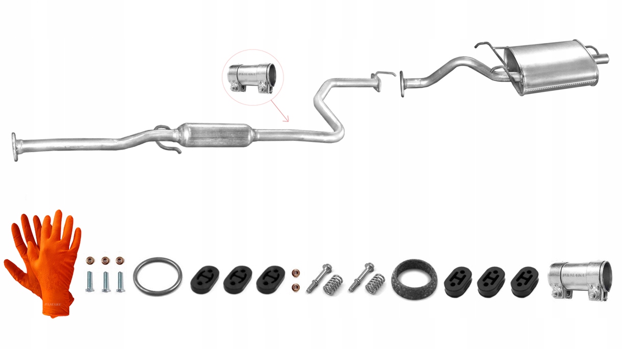 Honda Concerto 1.5i 16V (1989-1995) Hatchback Sedan Tlumič