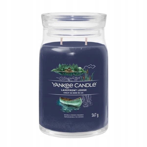 Yankee Candle Signature Lakefront Lodge velká vonná svíčka 567 g