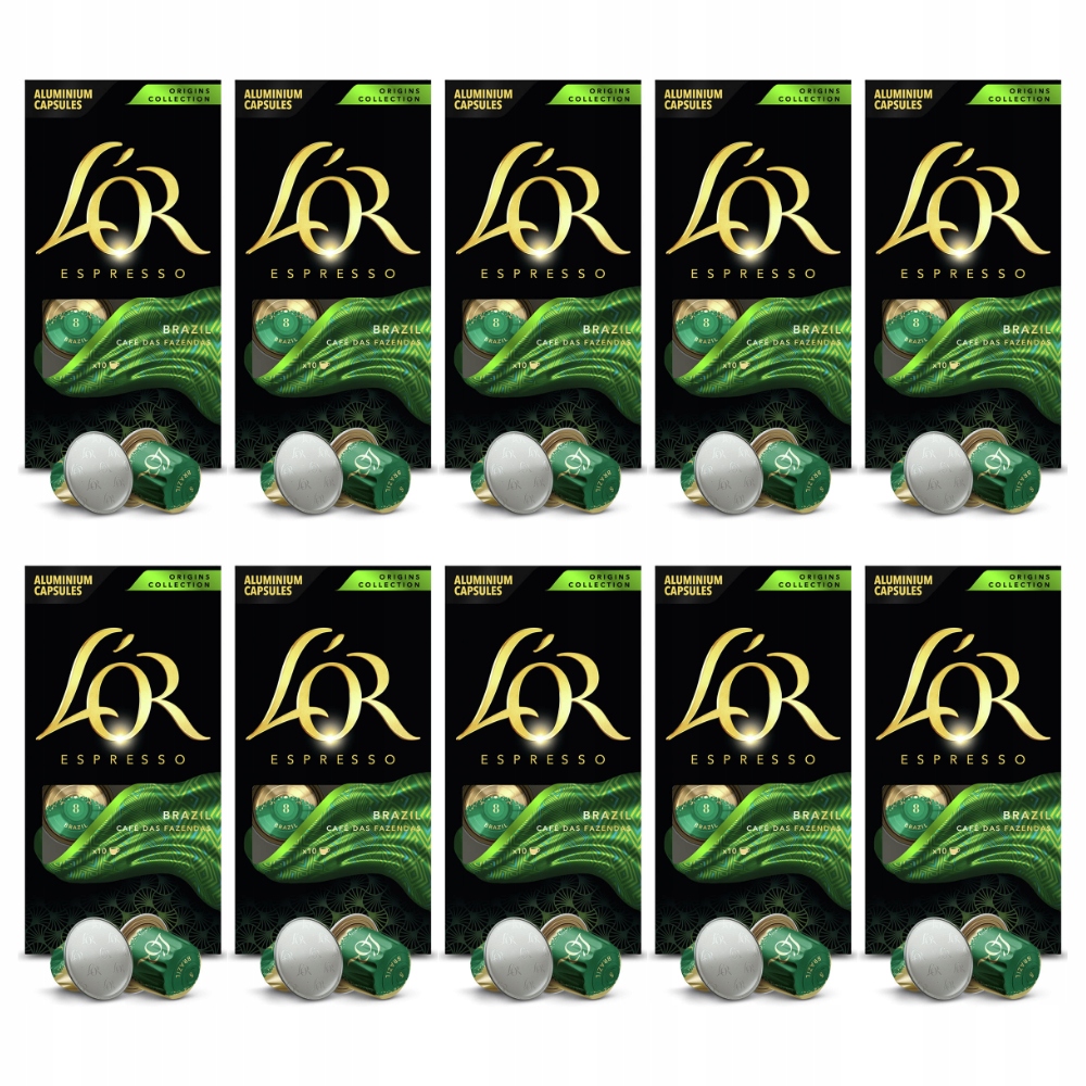 Kapsułki L'or Origins Brazil do Nespresso(r)* 100% arabica, 9+1 Gratis!
