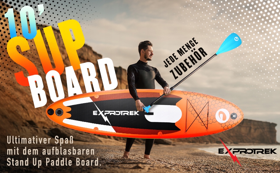 DESKA SUP BOARD POMPOWANA Exprotrek 305cm 150kg Długość (cm) 305 cm